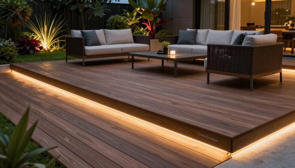 WPC deking sa led svetlima